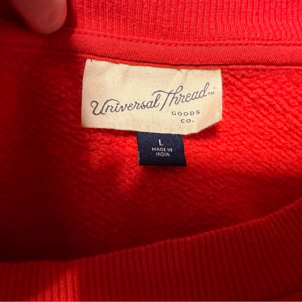 Red sweatshirt
